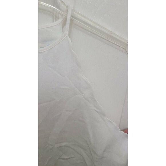 NEW Jun & Ivy Francesca's Women's Sleeveless Tank Blouse Front Tie Scallop Sz L - Picture 3 of 10